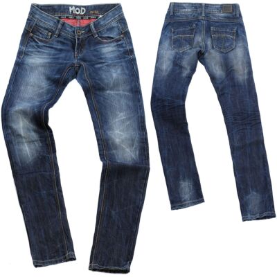 M.O.D. Jeans Hose MICHELLE nos lion blue regular fit straight cut vintage Look