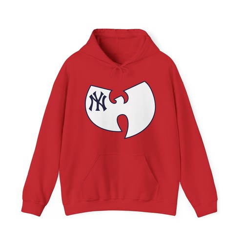 NEW YORK gildan HOODIE Yankees Wu Tang Clan Baseball - Picture 18 of 21