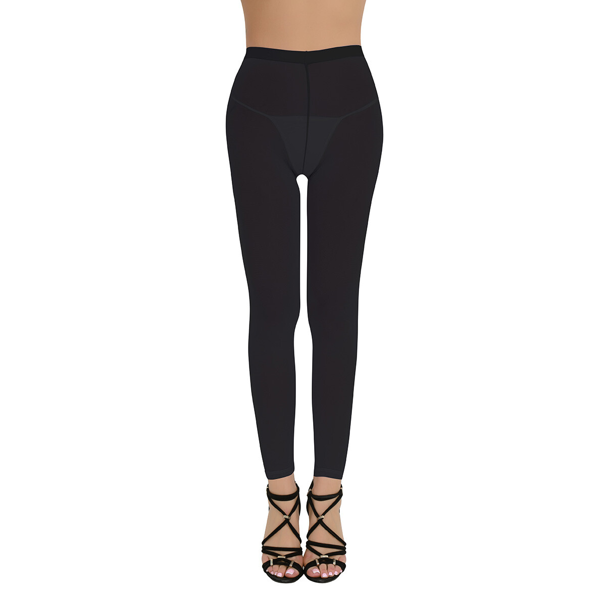 Sexy Women's See-Through Long Pants Sheer Ultra thin Leggings Skinny ...