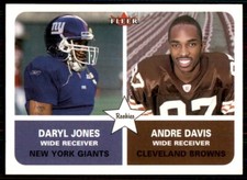2002 Fleer Tradition Daryl Jones/Andre Davis Rookie Giants/Browns #285