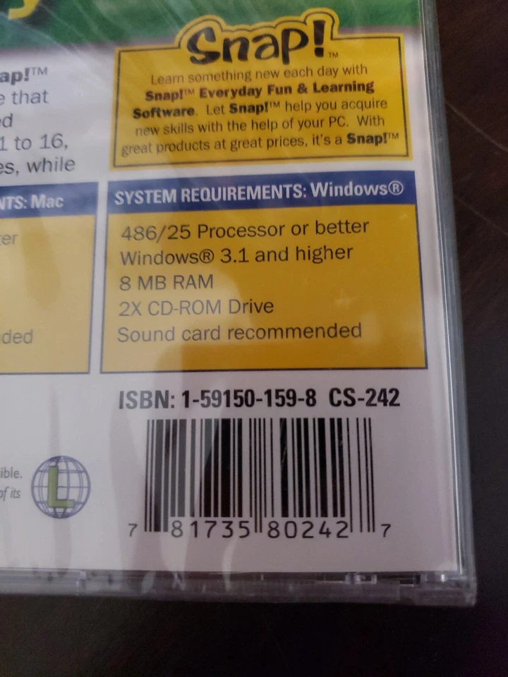 Snap! Geometry CD-Rom Windows 3.1 Mac 7.1 OS Ages 11-16 BRAND NEW Funky Formats - Image 4 of 4