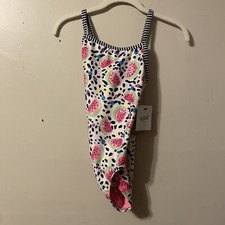 Uglies By Dolfin GIrls Swimwear One Piece Bathing Suit Size 14 Watermelon UPF 50
