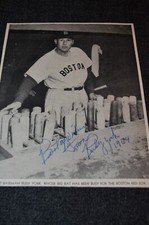 Rudy York Signed 8x10 BB Magazine photo Boston Red Sox, Detroit Tigers D:1979