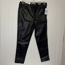 Social Standard Size 12 Faux Leather by Sanctuary Ladies Skinny Ankle Jeans