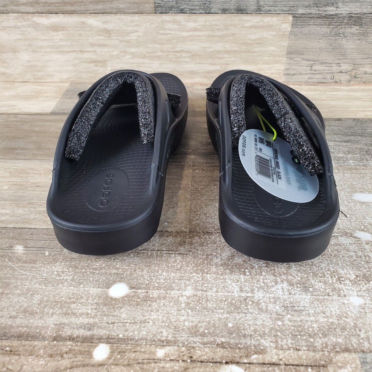 靴 OOFOS OOoriginal - Black 27cm Men's OOahh Black Slide Sandal – OOFOS