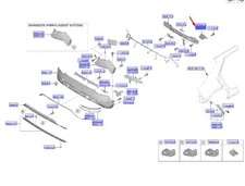Hyundai Ioniq 5 NE Heckstoßstange links Strebe 86641GI000 NEU ORIGINAL
