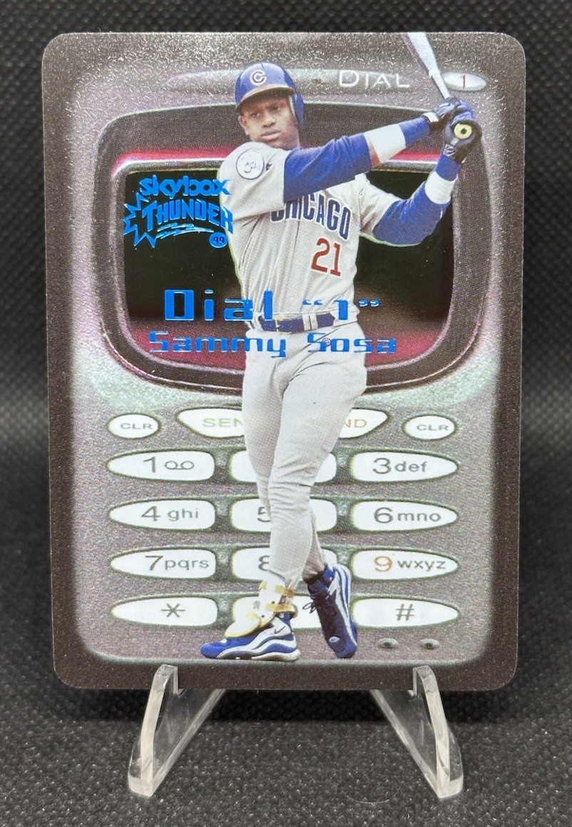 1999 Skybox Thunder Dial 1 Sammy Sosa #9 Cubs Rare Insert Chicago Cubs Case Hit