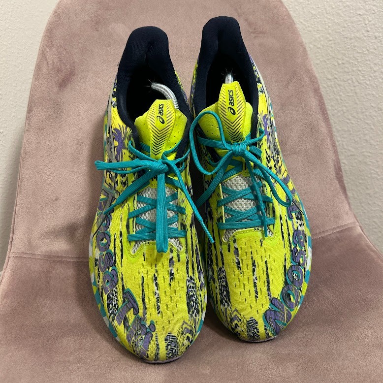 ASICS Noosa Tri 14 Men's Size 12 Running Shoes - Yellow/Blue image 2