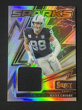 2025 Panini Select Sparks Prizm Black Patch #SPK-MCY Maxx Crosby /149 YT92