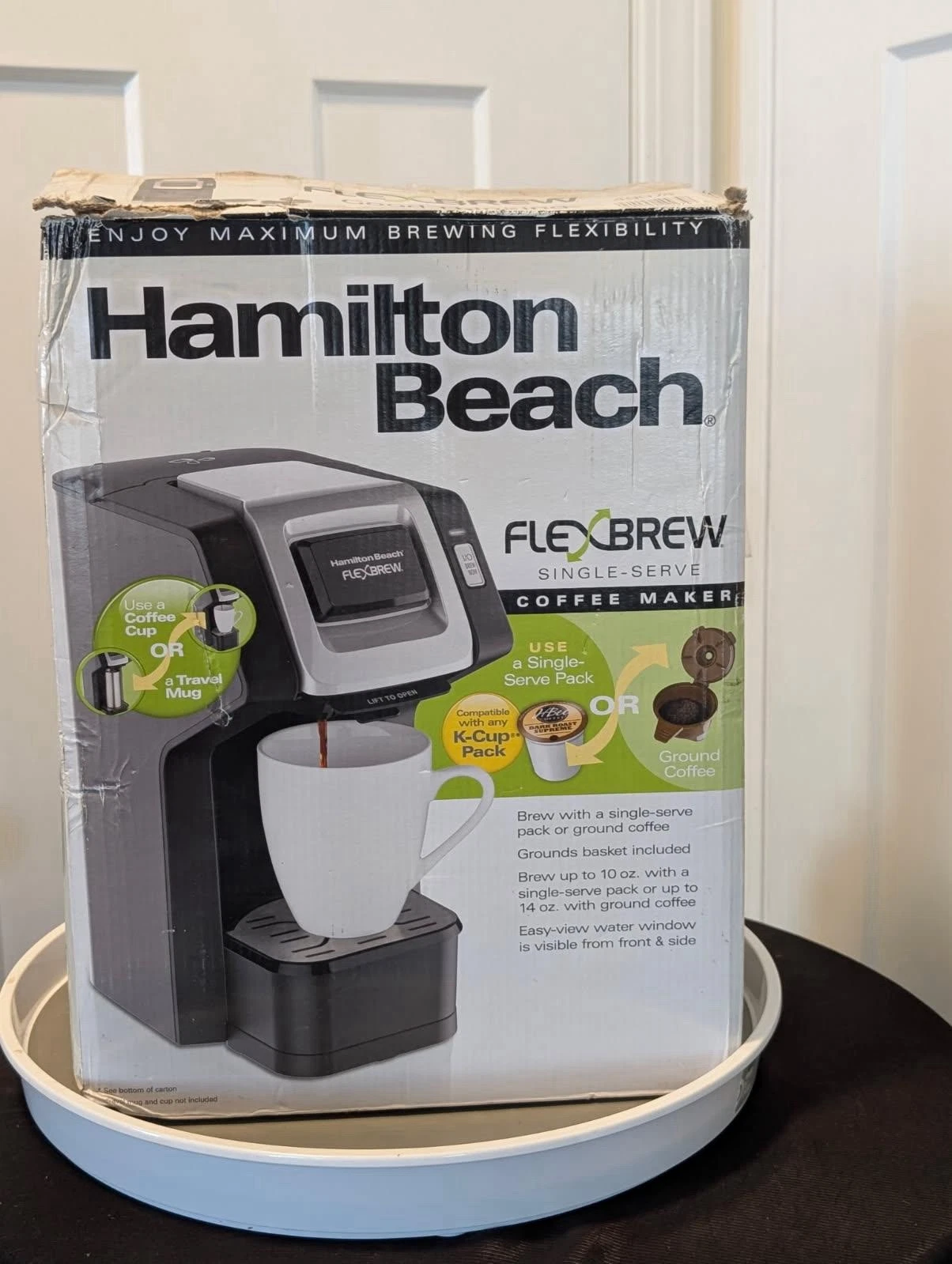 Hamilton Beach Felx Brew Single Serve Coffee Maker Use K- Cups and Ground Coffee
Opens in a new wind