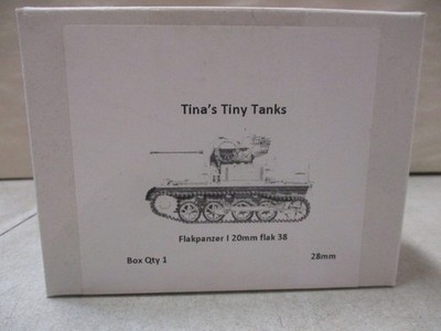 Tina's Tiny Tanks Flakpanzer I 20MM Flak 38 Resin Model 28MM A