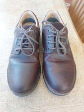 Clarks Active Air Goretex Brown Leather Shoes Uk7.5G Excellent Used Condition