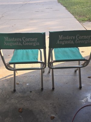 2 Vintage Masters Corner, Augusta, Ga Folding Chairs