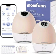 Momfann Electric Breast Pump Kit - Wearable, Hands-Free APP Control Portable New