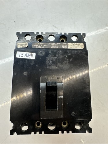 Square D FAL36015 Circuit Breaker 15A 3-Pole 600VAC - Bild 5 von 6