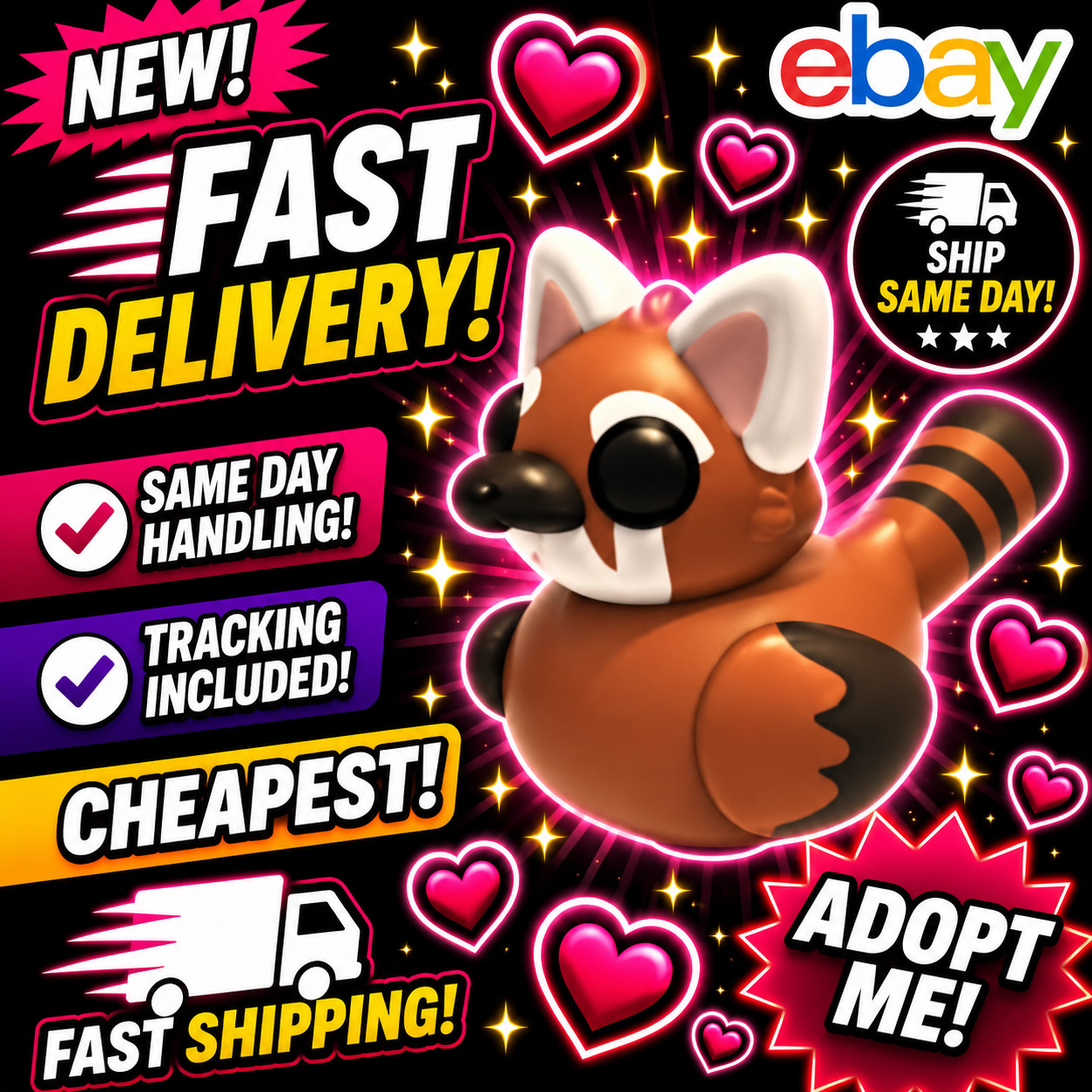 Mega Red Panda Ducky - Adopt From Me