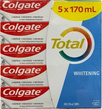 Colgate Total Whitening Gel Toothpaste (6 oz., 5 pk.)