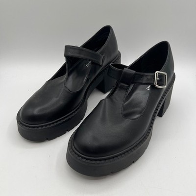 Madden Girl Women's Y2K Black THRIVE Strappy Mary Jane Platform Shoes Size 9.5M