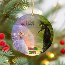 Christmas Wicked Movie Ornament, Broadway Musical Ornament 2025, Elphaba