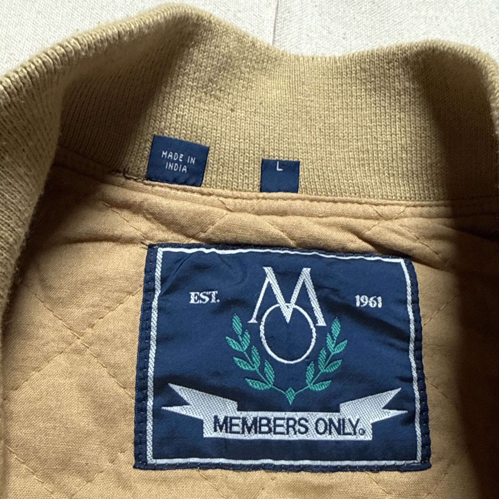 Members Only Vest Mens Large Vintage Outdoor Work Jacket Canvas - product detail image 3
