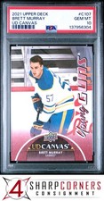 2021 UPPER DECK CANVAS #C107 BRETT MURRAY RC YOUNG GUNS PSA 10