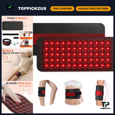 Red Light Therapy Pad for Pain Relief, 14.4'' x 6.1'', 660nm  850nm Infrared