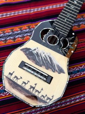 [New] Charango Vicuna Model Orozco Bolivia Andean 10-String Folk Instrument