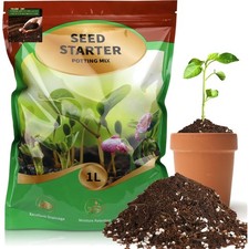 Pflanzenerde Anzuchtsubstrat Saatgut Erde 1 Liter Garten Zubehör