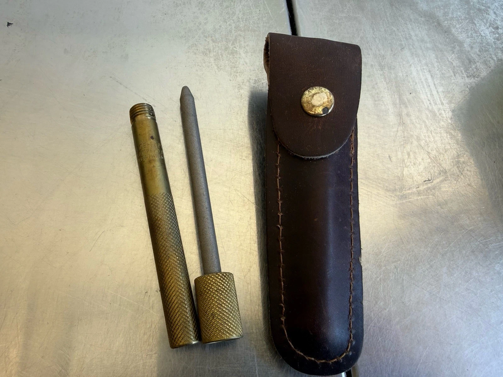 Vintage Knife Sharpening Tool, Diamond "M" EZE-LAP, Made in USA