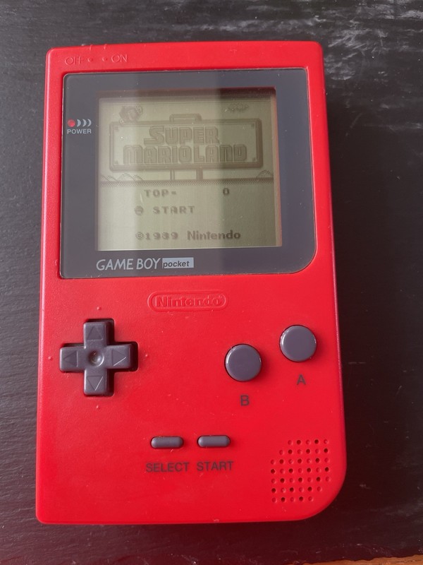 Nintendo Game Boy Pocket Red + Tetris + Super Mario Land – Tested & Working
