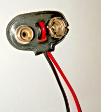 1000pcs DC 9V Battery Clip I-Type Buckle Connector Lead Wire 10cm Long