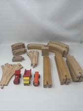 Wooden Train Set Thomas Brio Compatable Track Trains Toy Lot Trains, Switches 40
