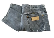 Vintage Wrangler 936WBK Black Jeans Men’s 36x30 USA Made Straight Faded Denim