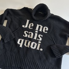 Zadig & Voltaire Alma Je Ne Sais Quoi Sweater Women’s Small Black Wool  Jumper