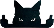 Charming Black Cat Decor - Door Frame Decor, Cat Wall Art, Black Cat Figurine...