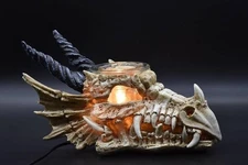 Dragon Skull Wax Cube Tart Oil Warmer Poly-Resin Electric Wall Plug-in