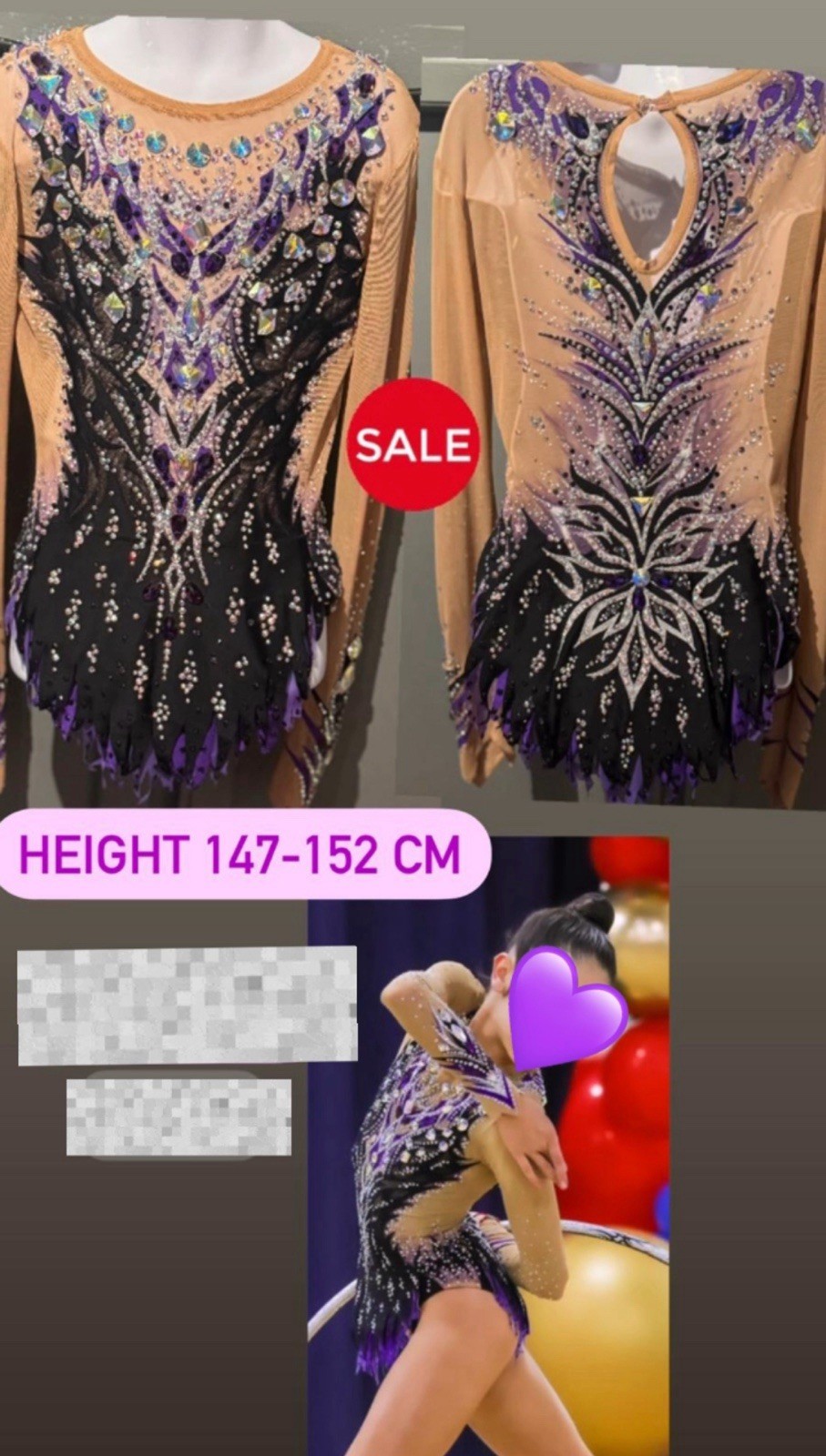 Leotardo Gimnasia Rítmica 147-152cm