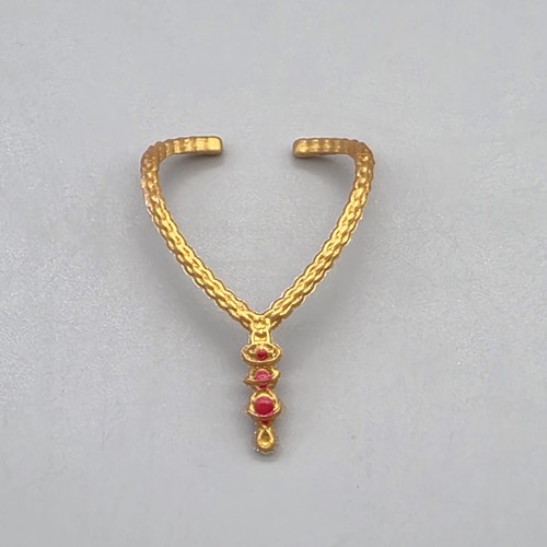 NECKLACE MADAME MORRIBLE GOLD RED FASHION DOLL JEWELRY ACCESSORY