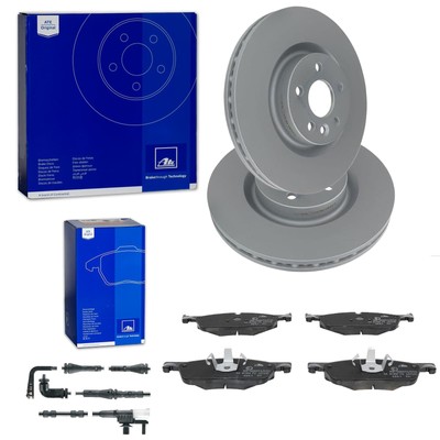 ATE BREMSSCHEIBEN+ BELÄGE VORNE passend für LAND RANGE ROVER EVOQUE DISCOVERY