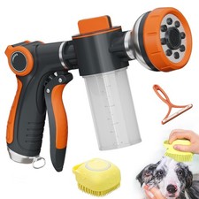 Garden Hose Nozzle,8 Patterns Hose Sprayer High Pressure,Heavy Duty Dog Wash,...