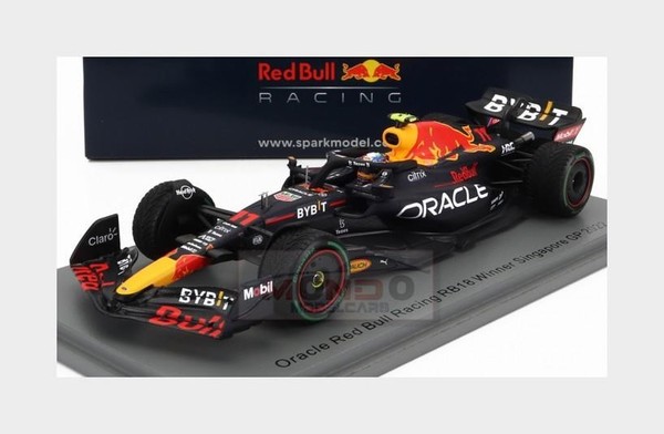1:43 Spark Red Bull F1 Rb18 #11 Winner Singapore Gp 2022 Sergio Perez S8560 Mode-image