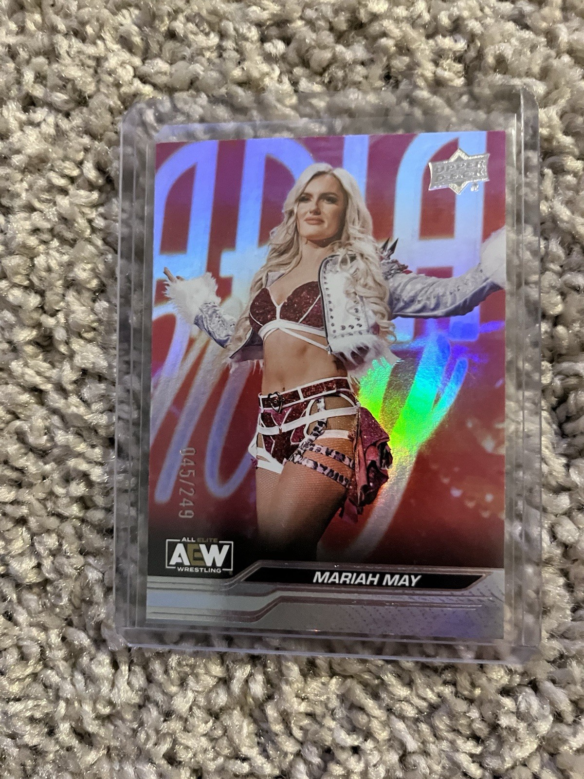2024 Upper Deck AEW All Elite Wrestling Mariah May #28 Steel Cage /249 (RC)