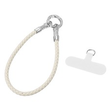 Phone Lanyard, 7.1 Inch Phone Wrist Strap with Tether Tabs, White
