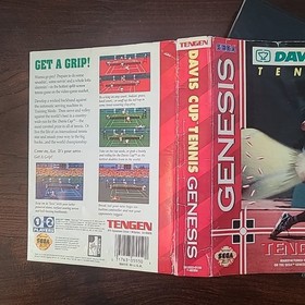 Davis Cup World Tour Tennis Sega Genesis 1993 Complete In Box CIB Tested Working