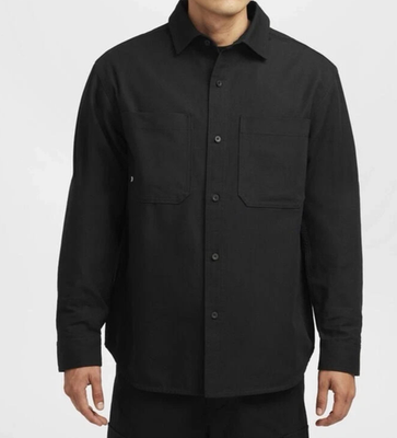 NIKE Sサイズ 黒シャツ Nike Men's SB Long-Sleeve Button Up Skate Shirt Black Sz M FV7345