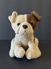 Russ Luv Pets Bullet Bulldog Puppy Dog Plush Brown Tan 6" Stuffed Animal