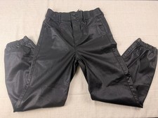 Girls Black Jogger Pants Size 6 Elastic Waist Casual Sweatpants Pockets