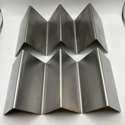 Set of 2 Metal Taco Holders - Stainless Steel Taco Trays- Dishwasher, Oven, a...