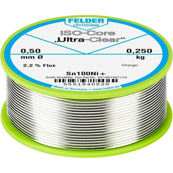 Felder ISO-Core Solder 0.5mm Lead-Free Halogen-Free 0.250kg