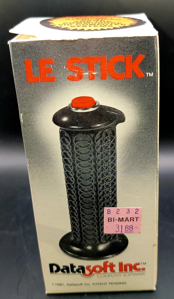 1981 Datasoft Le-Stick Atari Commodore 64 Joystick controller NEW FACTORY SEALED - Image 3 of 4